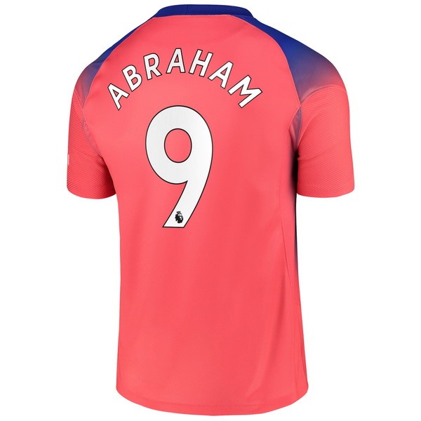 Camiseta Chelsea NO.9 Abraham Tercera equipo 2020-2021 Naranja